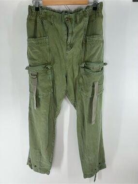 We The Free Olive Cargo Utility Pants